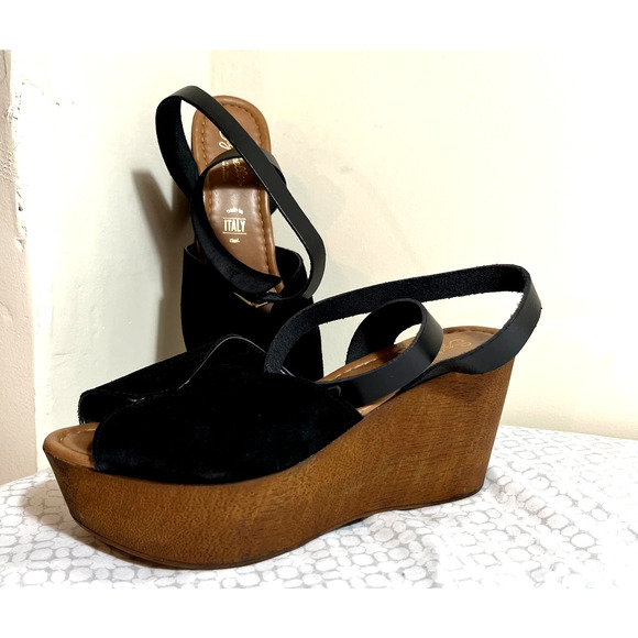 Seychelles Shoes - Seychelles Womens Boho Wedge Sandals US Size 8.5 Black